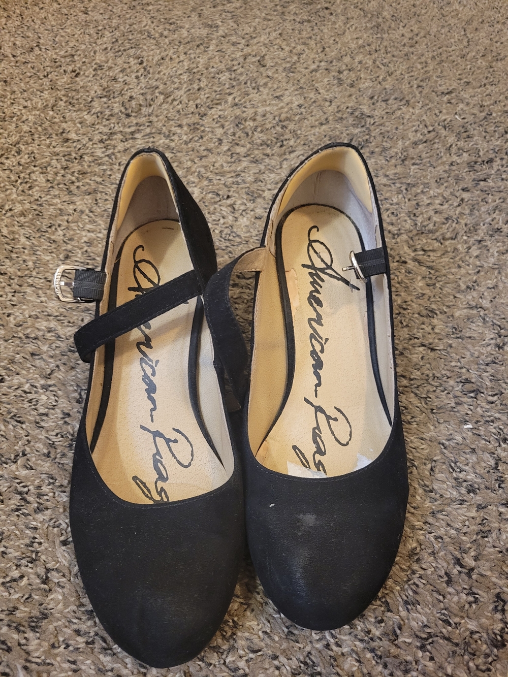 American Rag Black Mary Jane Wedge with Buckle Strap